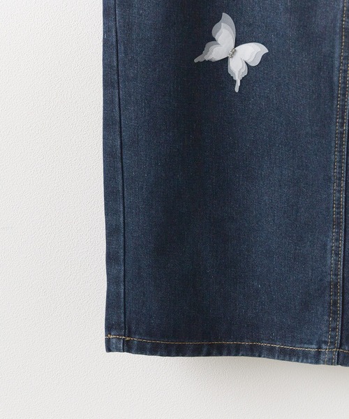 BLANK　（ブランク）の「▲Butterfly design denim pants / バタフライデザイン デニムパンツ（デニムパンツ・レディース・ネイビー/ブルー・L/M）」の11枚目の写真