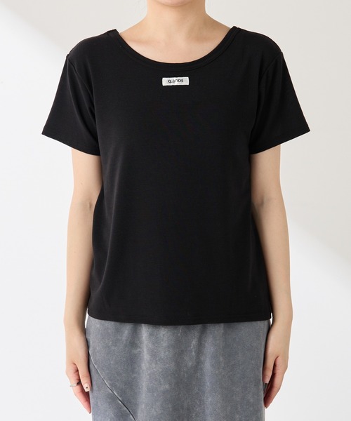 COLLAGE GALLARDAGALANTE(コラージュガリャルダガランテ)の「Q.anos/レイヤードシアーTシャツ(Tシャツ/カットソー・レディース・ブラック/オフホワイト/ブルー・FREE)」の5枚目の写真