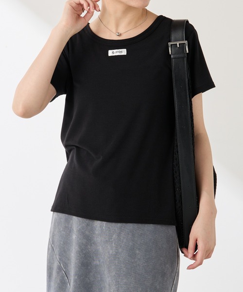セール】Q.anos/レイヤードシアーTシャツ（Tシャツ/カットソー