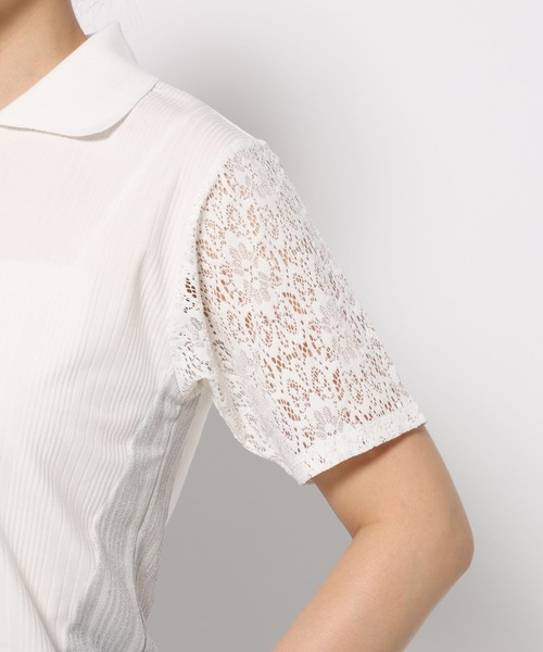 HARE（ハレ）の「パッチワークポロＴ(HARE)（ポロシャツ・レディース・ブラック/ホワイト・FREE）」の22枚目の写真