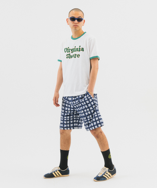 WOKE EDGE（ウォークエッジ）の「WOKE EDGE/ウォークエッジ Virginia Shore Ringer Tシャツ（Tシャツ/カットソー・メンズ・ホワイト・MEDIUM/LARGE）」の4枚目の写真