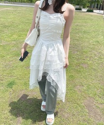 frunco | コットンフリルキャミワンピース(ワンピース)