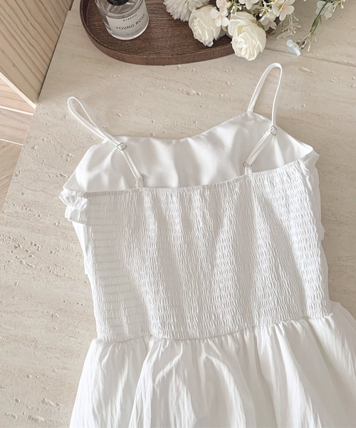 frunco（フランコ）の「コットンフリルキャミワンピース（ワンピース・レディース・ホワイト・MEDIUM）」の11枚目の写真