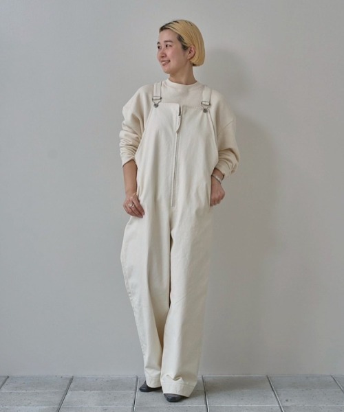 Frontzip Twill Salopette（サロペット/オーバーオール）｜TODAYFUL