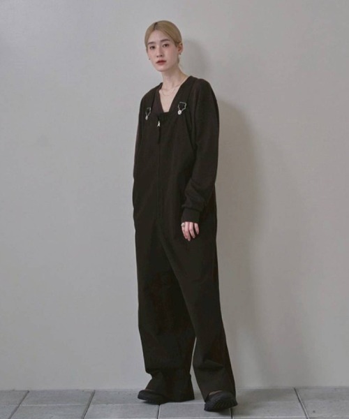 Frontzip Twill Salopette（サロペット/オーバーオール）｜TODAYFUL