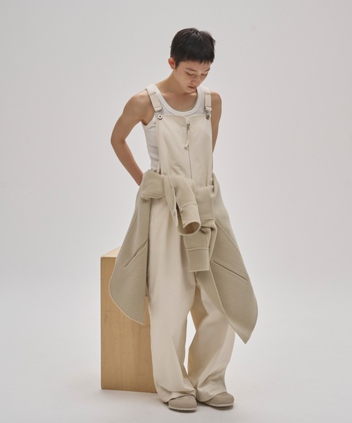 Frontzip Twill Salopette（サロペット/オーバーオール）｜TODAYFUL