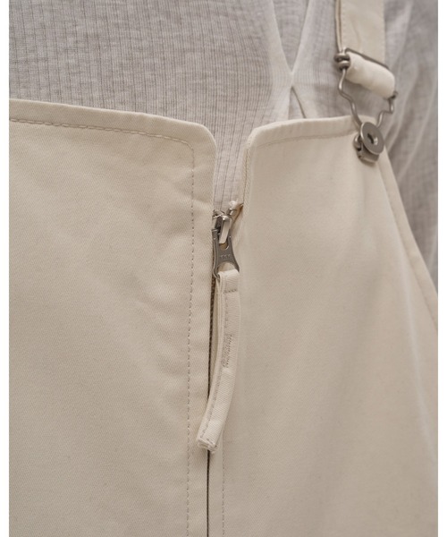 TODAYFUL（トゥデイフル）の「Frontzip Twill Salopette（サロペット/オーバーオール・レディース・ダークブラウン/キナリ・38inch/36inch）」の19枚目の写真