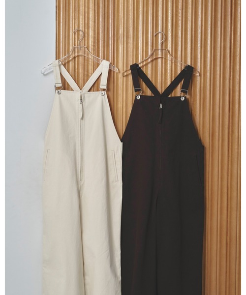 Frontzip Twill Salopette（サロペット/オーバーオール）｜TODAYFUL