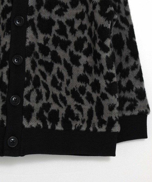 MAKE YOUR DAY（メイクユアデイ）の「レオパードジャガードカーディガン■150.160cm（カーディガン/ボレロ・キッズ・ベージュ/グレー・160/150）」の14枚目の写真