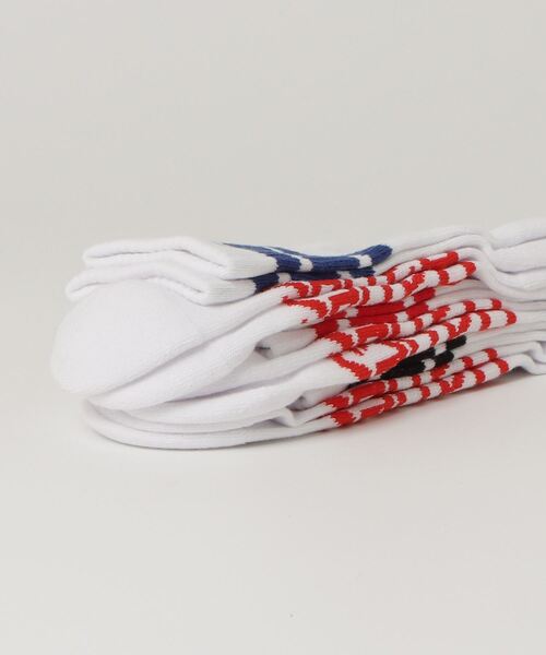 HANES（ヘインズ）の「【Hanes/ヘインズ】メンズ 【3足組】ロークルーソックス（ソックス/靴下・メンズ・ブラック/ホワイト・MEDIUM）」の3枚目の写真