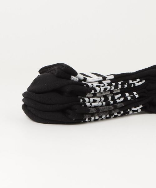 HANES（ヘインズ）の「【Hanes/ヘインズ】メンズ 【3足組】ロークルーソックス（ソックス/靴下・メンズ・ブラック/ホワイト・MEDIUM）」の4枚目の写真