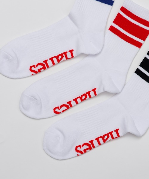 HANES（ヘインズ）の「【Hanes/ヘインズ】メンズ 【3足組】ロークルーソックス（ソックス/靴下・メンズ・ブラック/ホワイト・MEDIUM）」の5枚目の写真