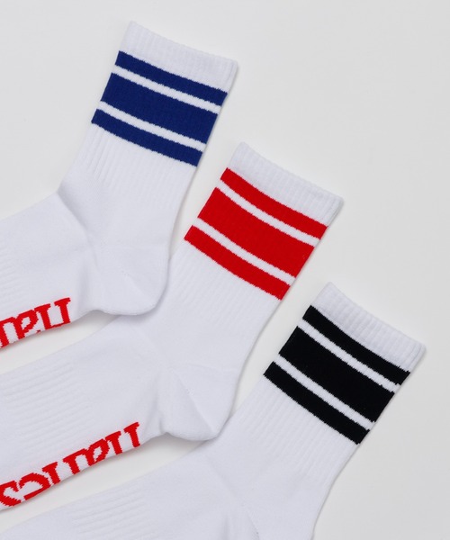 HANES（ヘインズ）の「【Hanes/ヘインズ】メンズ 【3足組】ロークルーソックス（ソックス/靴下・メンズ・ブラック/ホワイト・MEDIUM）」の6枚目の写真