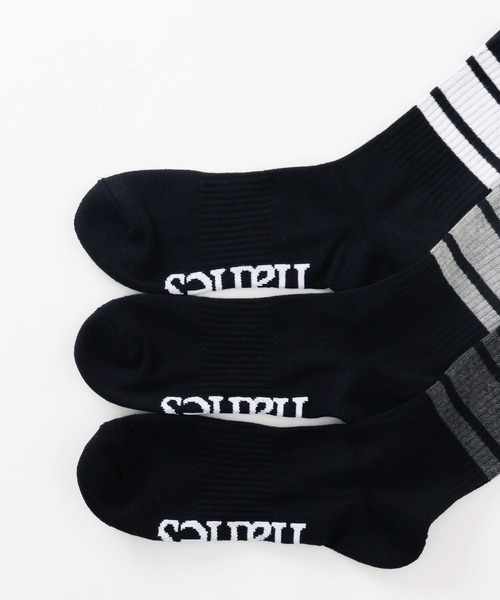 HANES（ヘインズ）の「【Hanes/ヘインズ】メンズ 【3足組】ロークルーソックス（ソックス/靴下・メンズ・ブラック/ホワイト・MEDIUM）」の10枚目の写真
