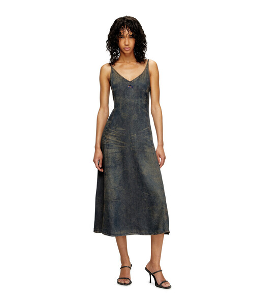 セール】ウィメンズ デニムキャミソールドレス DE-BELD-S（ワンピース