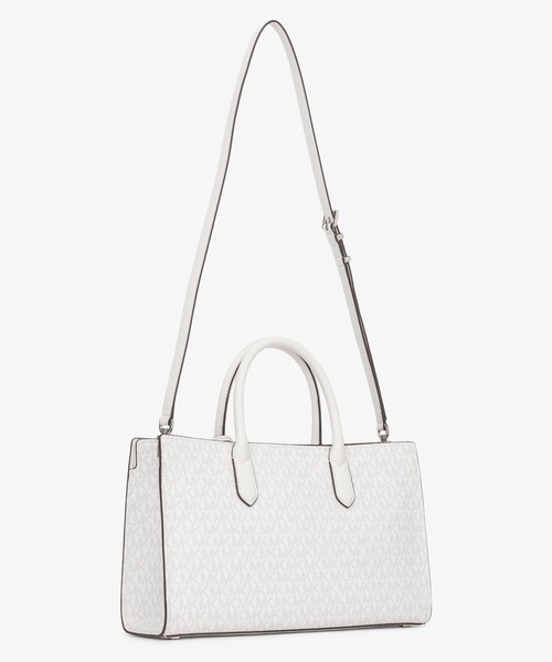 MICHAEL KORS(マイケルコース)の「SCARLETT サッチェル ミディアム - MKシグネチャー(ハンドバッグ・レディース・ホワイト系その他・FREE)」の4枚目の写真