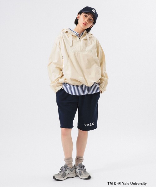 BEAMS BOY（ビームスボーイ）の「【1/15再値下げ】サイドボタン アノラック（ナイロンジャケット・レディース・ブルー/グリーン/ホワイト系その他7/マスタード・1/2）」の9枚目の写真