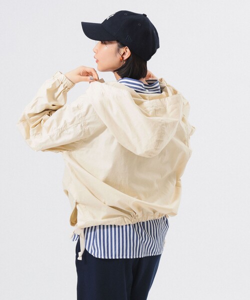 BEAMS BOY（ビームスボーイ）の「【1/15再値下げ】サイドボタン アノラック（ナイロンジャケット・レディース・ブルー/グリーン/ホワイト系その他7/マスタード・1/2）」の11枚目の写真