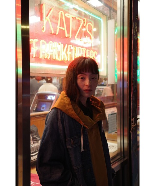 BEAMS BOY（ビームスボーイ）の「【1/15再値下げ】サイドボタン アノラック（ナイロンジャケット・レディース・ブルー/グリーン/ホワイト系その他7/マスタード・1/2）」の13枚目の写真