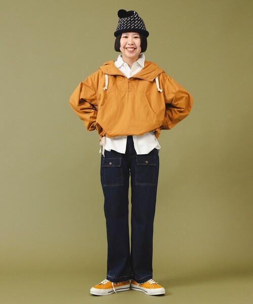 BEAMS BOY（ビームスボーイ）の「【1/15再値下げ】サイドボタン アノラック（ナイロンジャケット・レディース・ブルー/グリーン/ホワイト系その他7/マスタード・1/2）」の15枚目の写真