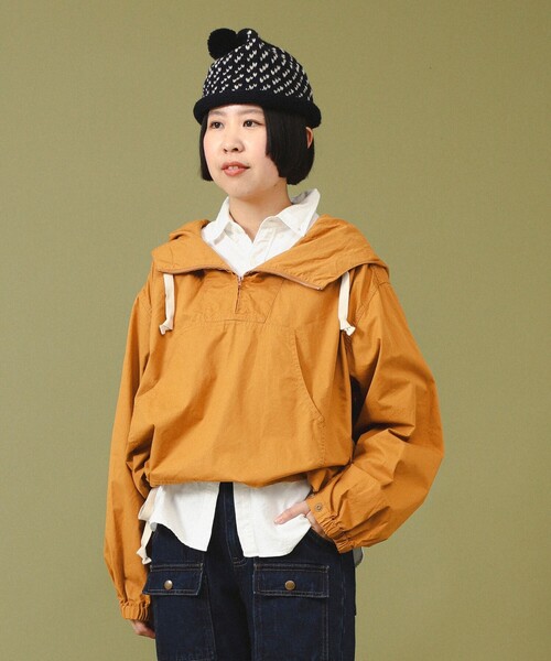 BEAMS BOY（ビームスボーイ）の「【1/15再値下げ】サイドボタン アノラック（ナイロンジャケット・レディース・ブルー/グリーン/ホワイト系その他7/マスタード・1/2）」の16枚目の写真