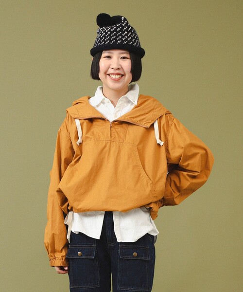 BEAMS BOY（ビームスボーイ）の「【1/15再値下げ】サイドボタン アノラック（ナイロンジャケット・レディース・ブルー/グリーン/ホワイト系その他7/マスタード・1/2）」の17枚目の写真