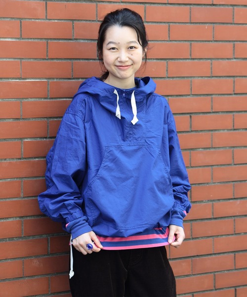 BEAMS BOY（ビームスボーイ）の「【1/15再値下げ】サイドボタン アノラック（ナイロンジャケット・レディース・ブルー/グリーン/ホワイト系その他7/マスタード・1/2）」の8枚目の写真