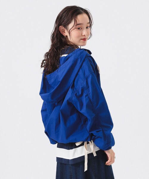 BEAMS BOY（ビームスボーイ）の「【1/15再値下げ】サイドボタン アノラック（ナイロンジャケット・レディース・ブルー/グリーン/ホワイト系その他7/マスタード・1/2）」の7枚目の写真