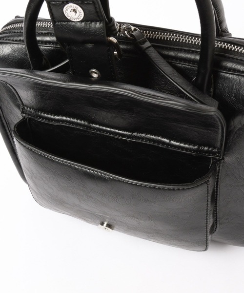 Heather（ヘザー）の「デザインポケットボストンBAG　577056（ボストンバッグ・レディース・ブラック/アイボリー/ピンク/ベージュ系・ONE SIZE）」の21枚目の写真