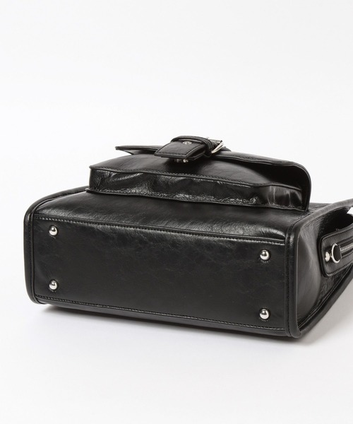 Heather（ヘザー）の「デザインポケットボストンBAG　577056（ボストンバッグ・レディース・ブラック/アイボリー/ピンク/ベージュ系・ONE SIZE）」の18枚目の写真