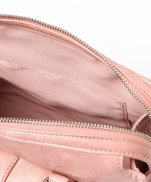 Heather（ヘザー）の「デザインポケットボストンBAG　577056（ボストンバッグ・レディース・ブラック/アイボリー/ピンク/ベージュ系・ONE SIZE）」の14枚目の写真