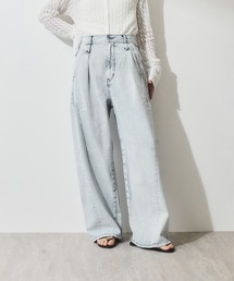 SALON adam et rope' アダムエロペ 上品 ワイドパンツ S ZOZOTOWN限定】ツータックセミワイドパンツ（スラックス