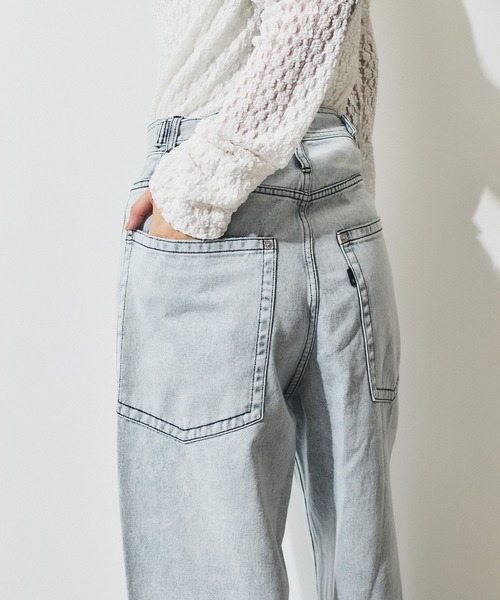 ADAM ET ROPE'（アダムエロペ）の「【WEB限定】ディープライズワイドデニム（デニムパンツ・レディース・ブラック系その他3/ブルー系その他6・34/36/38）」の5枚目の写真