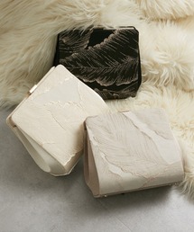 Callarus（カラルス）の「リーフ柄ジャガードクラッチバッグ〔Callarus〕（クラッチバッグ）」