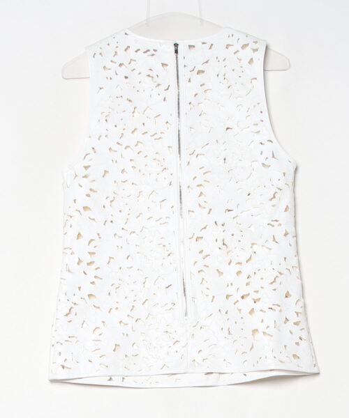 セール】SYNTHETIC LEATHER EMBROIDERY SL BLOUSE（シャツ