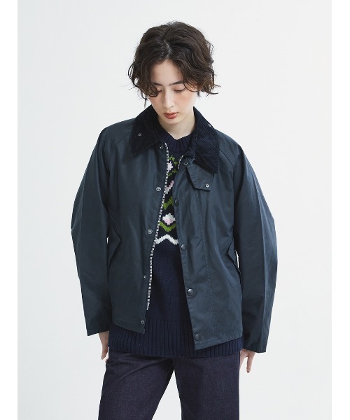 Barbour(バブアー)の「【TRANSPORT / トランスポート】ワックス ショート ジャケット(ブルゾン・メンズ・グレー/ブラック/グリーン/ライトブルー/ネイビー・42/40/38/36/44/34/32)」の5枚目の写真