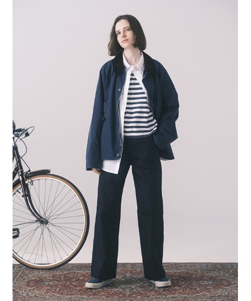 Barbour(バブアー)の「【TRANSPORT / トランスポート】ワックス ショート ジャケット(ブルゾン・メンズ・グレー/ブラック/グリーン/ライトブルー/ネイビー・42/40/38/36/44/34/32)」の6枚目の写真