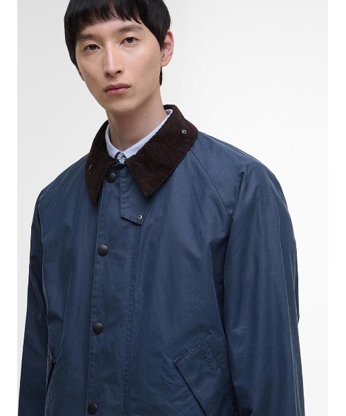 Barbour(バブアー)の「【TRANSPORT / トランスポート】ワックス ショート ジャケット(ブルゾン・メンズ・グレー/ブラック/グリーン/ライトブルー/ネイビー・42/40/38/36/44/34/32)」の10枚目の写真