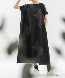 新品　ノップデノッド nop de nod プリーツ　ワンピース　ノースリーブ 2階 nop de nod】大人可愛いドット柄ワンピース＊ | ノップ ドゥ