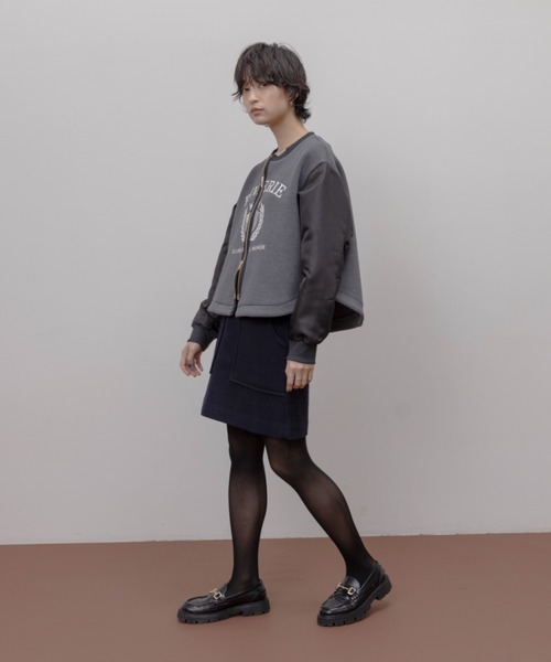 カレッジロゴ カーデ ブルゾン Eimee Law│Eimee Law & LHELBIE 公式