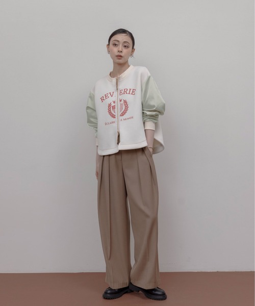 カレッジロゴ カーデ ブルゾン Eimee Law│Eimee Law & LHELBIE 公式