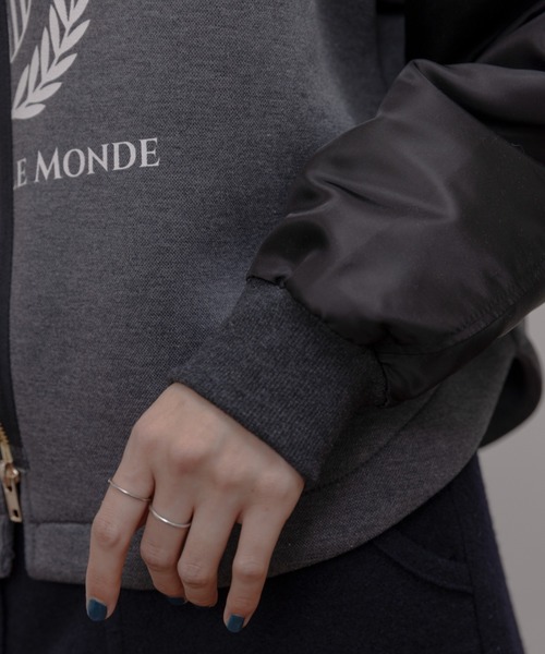 セール】カレッジロゴ カーデ ブルゾン（テーラードジャケット