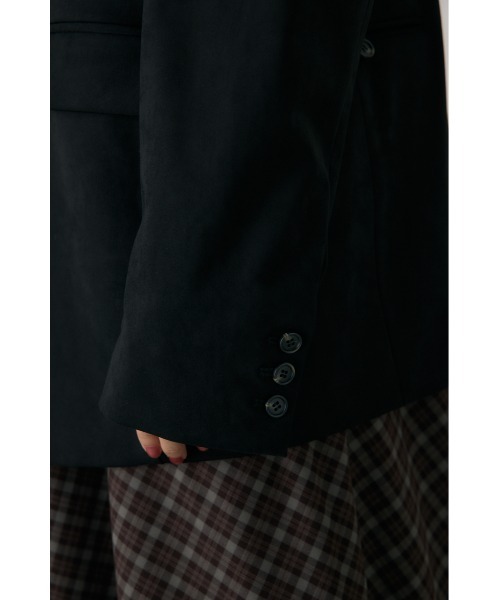 crie conforto(クリーコンフォルト)の「スエードライクバックポケットジャケット 冬服 / アウター / 羽織り(テーラードジャケット・レディース・キャメル/ブラック/カーキ・FREE)」の10枚目の写真
