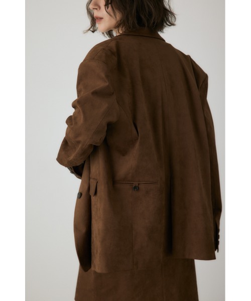 crie conforto(クリーコンフォルト)の「スエードライクバックポケットジャケット 冬服 / アウター / 羽織り(テーラードジャケット・レディース・キャメル/ブラック/カーキ・FREE)」の11枚目の写真