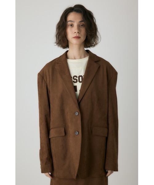 crie conforto(クリーコンフォルト)の「スエードライクバックポケットジャケット 冬服 / アウター / 羽織り(テーラードジャケット・レディース・キャメル/ブラック/カーキ・FREE)」の14枚目の写真