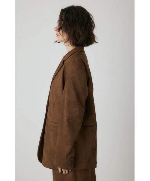 crie conforto(クリーコンフォルト)の「スエードライクバックポケットジャケット 冬服 / アウター / 羽織り(テーラードジャケット・レディース・キャメル/ブラック/カーキ・FREE)」の15枚目の写真