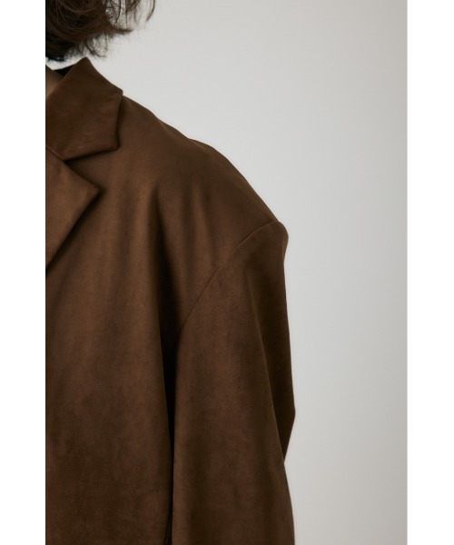 crie conforto(クリーコンフォルト)の「スエードライクバックポケットジャケット 冬服 / アウター / 羽織り(テーラードジャケット・レディース・キャメル/ブラック/カーキ・FREE)」の18枚目の写真