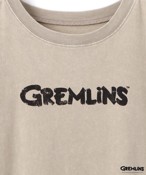 VIS(ビス)の「【グレムリン】VIS別注 ビンテージ風レタリング&フォトTシャツ(Tシャツ/カットソー・レディース・スミクロ/ベージュ・FREE)」の3枚目の写真