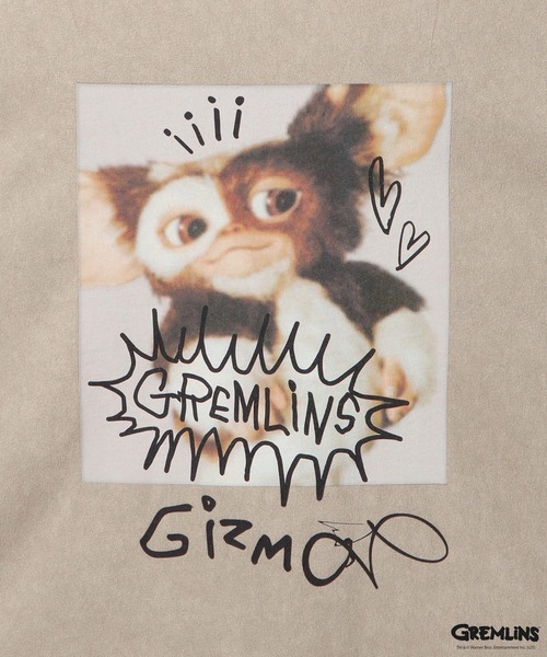 VIS(ビス)の「【グレムリン】VIS別注 ビンテージ風レタリング&フォトTシャツ(Tシャツ/カットソー・レディース・スミクロ/ベージュ・FREE)」の17枚目の写真