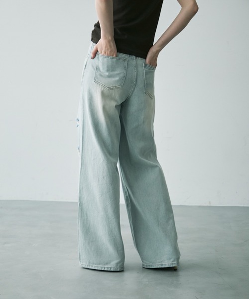 Trish(トリッシュ)の「ダメージレースデニムパンツ(デニムパンツ・レディース・サックスブルー・MEDIUM/SMALL)」の10枚目の写真